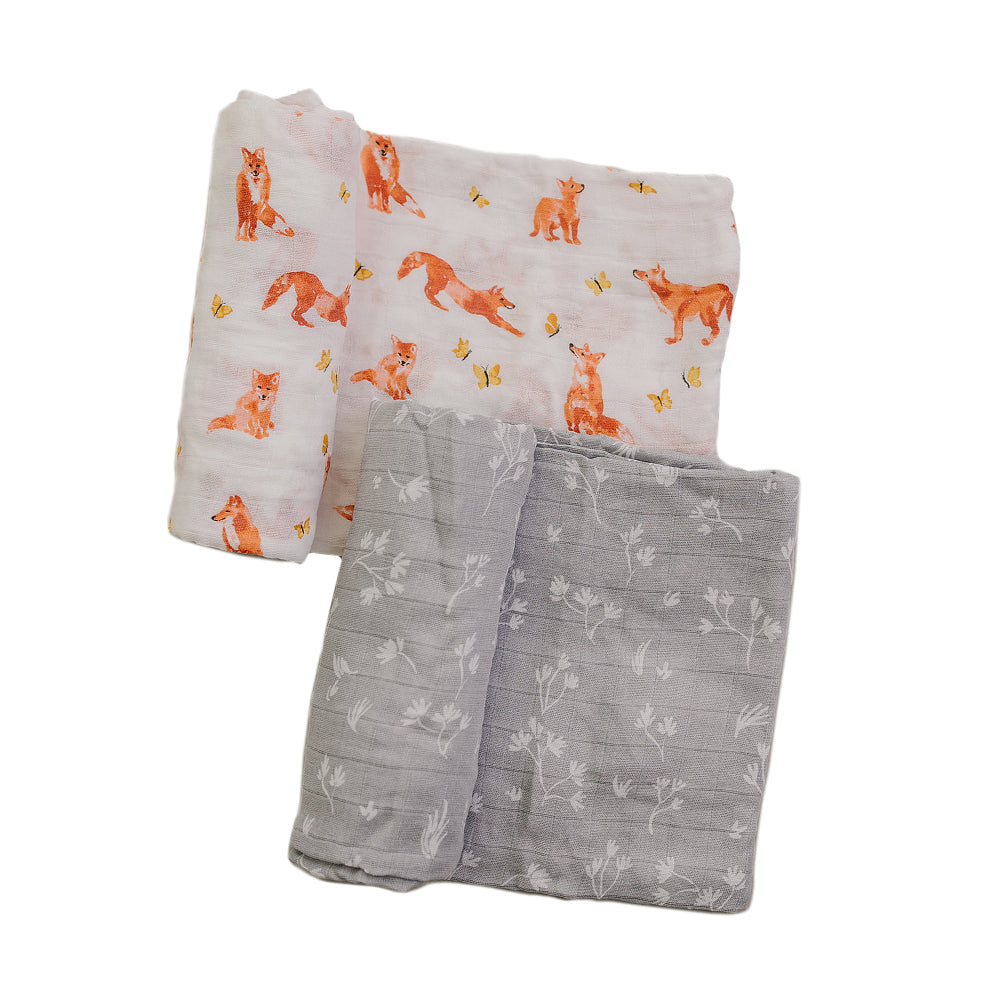 Muslin Baby Blanket, Fox Baby Blanket, Bamboo Baby Blanket, Muslin Swaddle Blanket, sold Baby Boy Swaddle, Fox Swaddle, Fox Quilt,oBaby Quilt