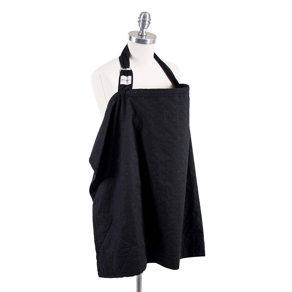 Bebe AU Lait Black Eyelet Cotton Nursing Cover